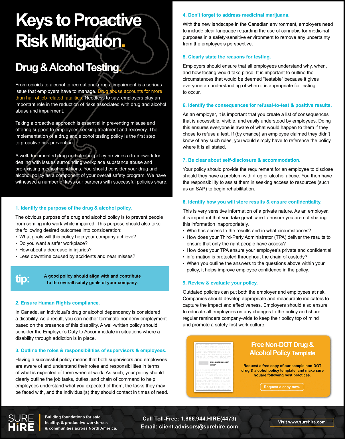 White Paper Smart. Safe. Secure. SureHire Occupational Health Testing