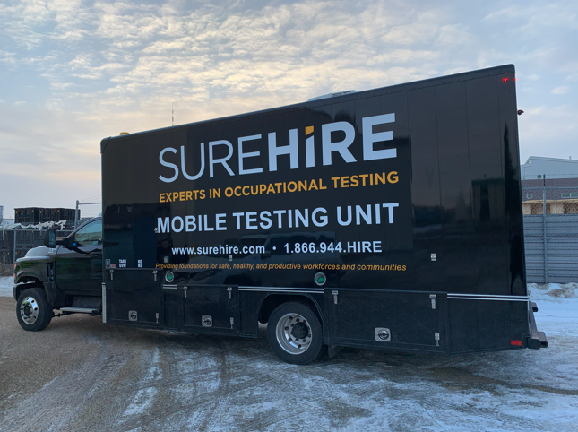 SureHire Mobile Testing unit
