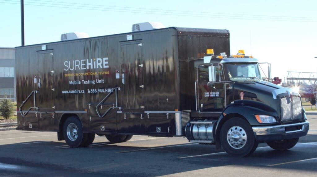 SureHire Mobile Testing unit
