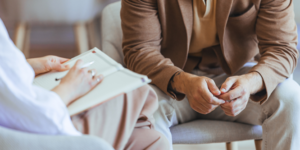 Substance Abuse Expert talking to patient